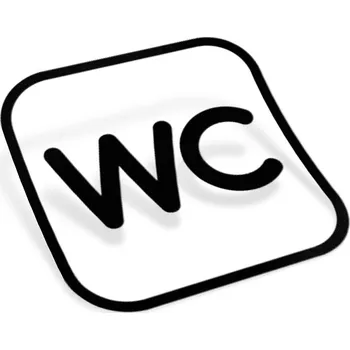 Samolepicí dekorace na vozidlo Samolepka WC - 10x10