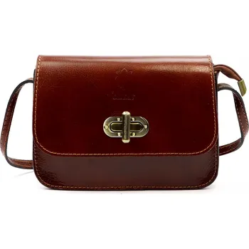 Kabelka Kožená crossbody kabelka Florence 67 hnědá
