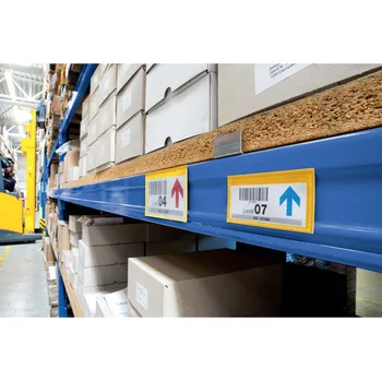 Informační tabulka Magnetická kapsa na etikety, 150 x 67 mm, BJ = 50 ks, žlutá