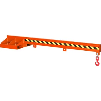 Paletový vozík Závěsné rameno, 2400 mm, nosnost 250 - 2500 kg, oranžové