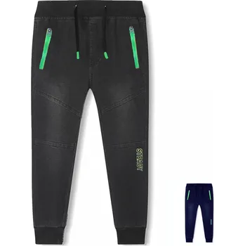 KUGO CHLAPECKÉ TEPLÁKY RIFLOVINOVÉ TEPLÉ "STEADY" Barva: modrá, Velikost: 164