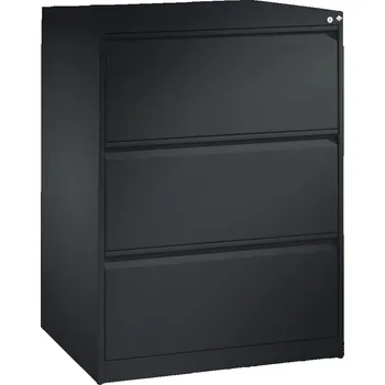 Jednací stůl Zásuvková kartotéka C+P Acurado, pro závěsné desky, 787 x 590 x 1045 mm, černošedá