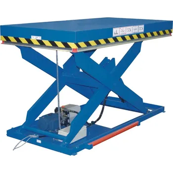 Dílenský stůl Zvedací stůl HTE 6-2000, jednoduchý nůžkový mechanismus z oceli, 230 x 125 cm, nosnost 2000 kg