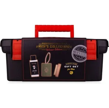 Kosmetická sada SET koupelový MEN'S COLLECTION WINTER EDITION v boxu na nářadí ACCENTRA