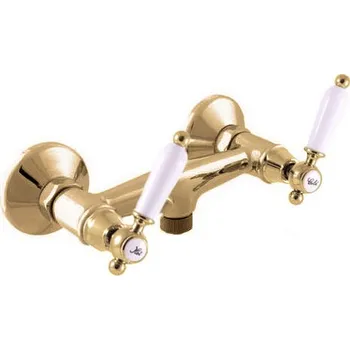 Vodovodní baterie RAV Slezák Morava Nástěnná sprchová baterie, 100 mm, zlato, MK580.0Z