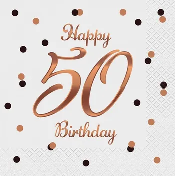 Papírový ubrousek Ubrousky 3-vrstvé Happy Birthday č.50