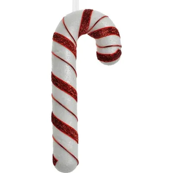 Vánoční ozdoba Vánoční závěsná ozdoba červeno-bílá cukrová hůlka Candy Cane – 20 cm