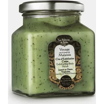 Tělový peeling LA SULTANE DE SABA MALAISIE Exfoliating Body Polish Tělový peeling s Bio třtinovým cukrem 300 g