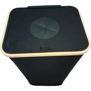 Odpadkový koš Koš na tříděný odpad na lahve, 100 l, černý 725331