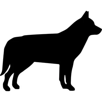 Samolepicí dekorace na vozidlo Samolepka Sibiřský husky - 11x8,8