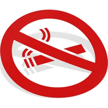 Samolepicí dekorace na vozidlo Samolepka Zákaz kouření - 9x9