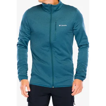 Pánská mikina Mikina bez kapuce Columbia Essential Hike Grid Fleece Full Zip - everblue