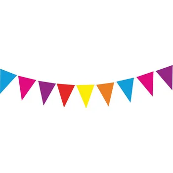 Girlanda vlajky - Barevná