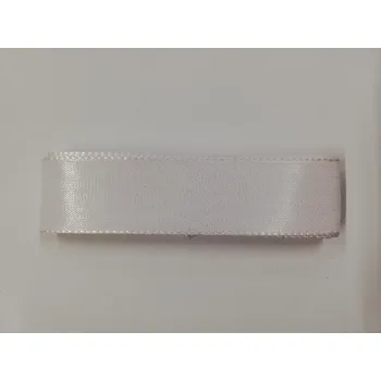 Stuha Taftová stuha 15mm - bílá lesklá - balení 2m