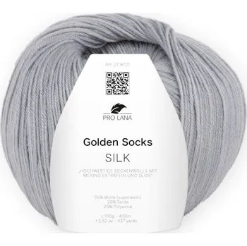 Příze Příze Pro Lana Golden Socks Silk 90 silber