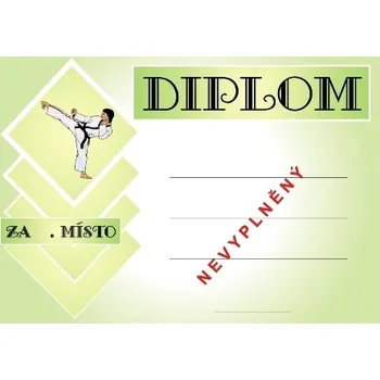 Karate diplom A4 č.1