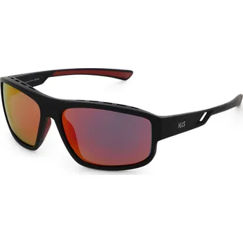 Sluneční brýle Polarizační sluneční brýle H.I.S. POLARIZED-HPS47105-1, black, smoke with red mirror POL, 62-15-139 Černá 62-15-139