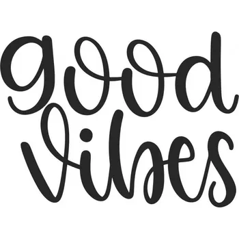 Samolepicí dekorace na vozidlo Samolepka Good Vibes - 7,6x5,8
