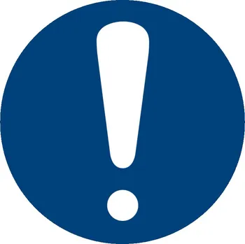 Příkazová značka Obecný příkaz, ISO 7010, fólie samolepicí, 100 mm, BJ = 10 ks