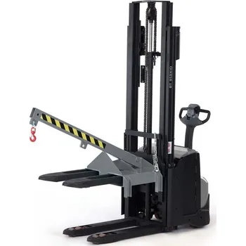 Paletový vozík Jeřábové rameno pro oj zdvižného vozíku, pevné provedení, sklon 25°, nosnost 350 - 1000 kg, antracit