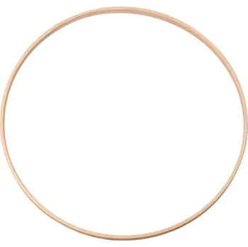 Bambusová obruč 30 cm Přírodní kruh na DIY dekorace Věnec na výrobu lapače snů Květinová dekorace Ruční tvoření Domácí výzdoba