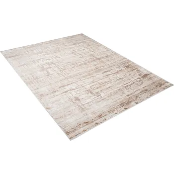 Koberec Makro Abra Moderní kusový koberec PORTLAND D175E Abstraktní hnědý bílý Rozměr: 140x200 cm