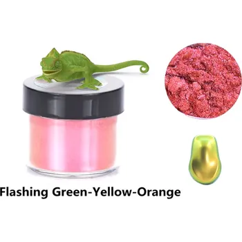 PourArt Metalický prášek Chameleon Flashing Green Yellow Orange OS9102 5g