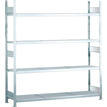 Dílenský regál Regál s ocelovými policemi SCHULTE, základní pole, 4 úrovně, police 2500 mm, 2560 x 636 x 2500 mm