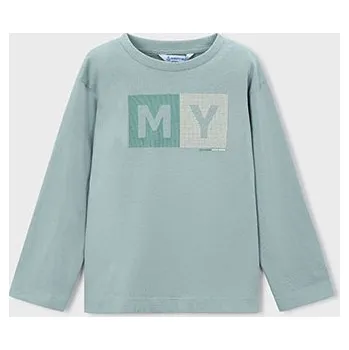 Oblečení a móda Mayoral triko 173 barva: modro zelená, Rozměr: 104