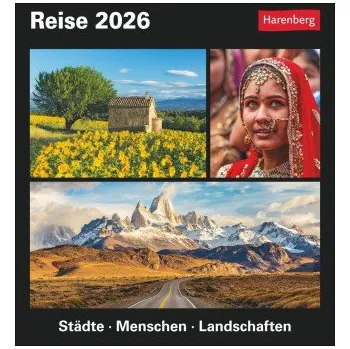 Diář Reise Tagesabreißkalender 2026 - Kulturkalender - Städte, Menschen, Landschaften – Martina Schnober-Sen (DE)