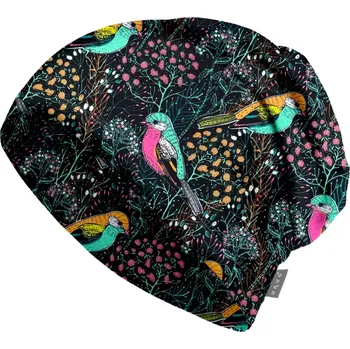 Čepice Unuo Dětská čepice fleecová Homeless Ptáček M (49-52 cm)