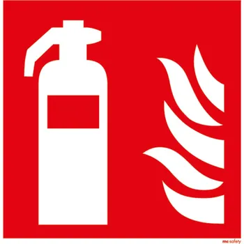 Značení požární ochrany Hasicí přístroj, ISO 7010, fólie, 150 x 150 mm, BJ = 10 ks