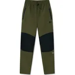 Chlapecké softshellové kalhoty, zateplené - Wolf & Wolfie B2595B, khaki / černé zipy Barva: Khaki, Velikost: 128