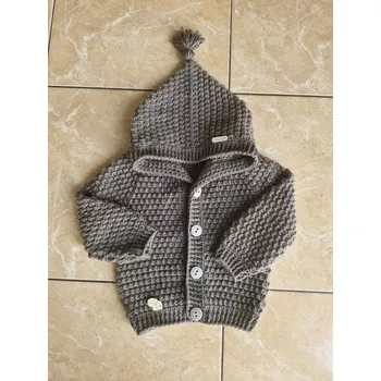 Kojenecké oblečení Háčkovaný svetřík s kapucí (2-3 roky) (2508110)