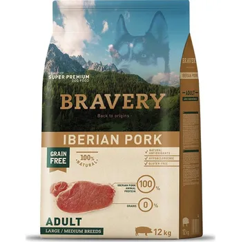 Krmivo pro psa Bravery Dog Large/Medium Adult Iberian Pork - 4kg