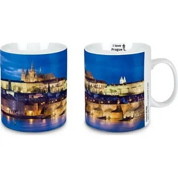 Hrnek - Karlův most a Pražský hrad