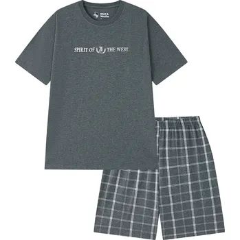 Pánské pyžamo Pánské pyžamo - Wolf & Wolfie S2575C, antracit Barva: Antracit, Velikost: M