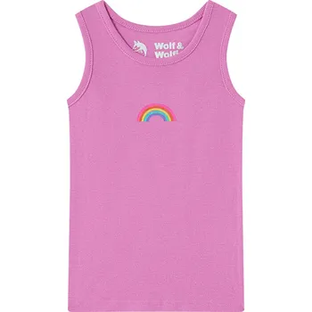 Dívčí tílko - Wolf & Wolfie S2561, fialková Barva: Fialková, Velikost: 122-128