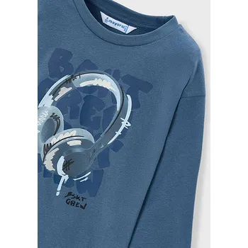 Chlapecké tričko Mayoral Chlapecké tričko s potiskem auta přírodní Mayoral 4081 Rozměr: 122