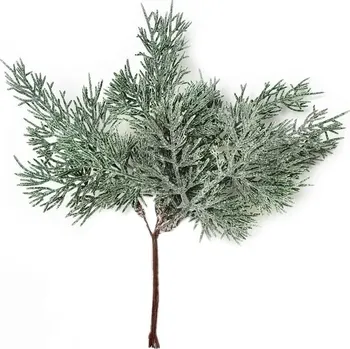 Vánoční dekorace Cypřiš zápich pvc 21cm