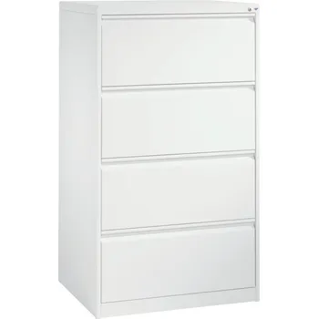 Jednací stůl Zásuvková kartotéka C+P Acurado, pro závěsné desky, 787 x 590 x 1357 mm, bílá