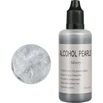 PourArt Alkoholový inkoust perleťový XC826-12 AIP Silver 15ml