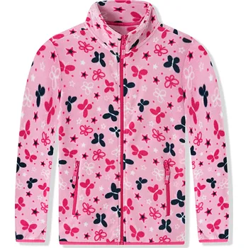 Dětská móda Dívčí flísová mikina - Wolf & Wolfie B2541, růžová Barva: Růžová, Velikost: 122