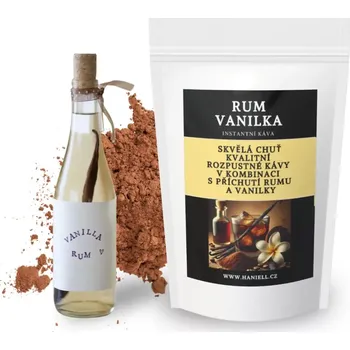 Káva Rozpustná káva Rum - Vanilka - rebelie ve sladkém pojetí 25 g