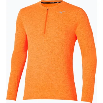 Pánské tričko Pánské běžecké tričko Longsleeve Mizuno Core Impulse Half Zip Tee tangelo