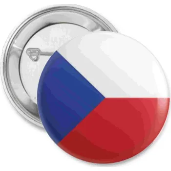 PLACKA ČESKÁ VLAJKA VELKÁ (58 MM)