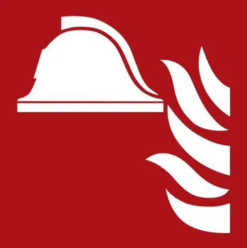 Značka požární ochrany Požární zbrojnice, ISO 7010, z hliníku, 150 x 150 mm, BJ = 10 ks