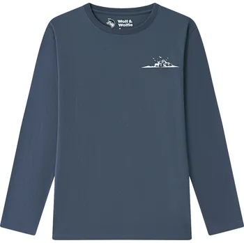 Pánské tričko Pánské tričko - Wolf & Wolfie S2572, šedomodrá Barva: Šedomodrá, Velikost: 3XL