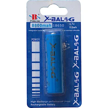 Přenosný multimediální přehrávač X-BALOG Dobíjecí Li-ion baterie 18650 s výstupkem, 3,7V 8800mAh Skladem v ČR