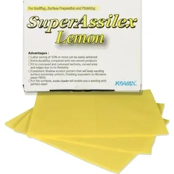 Brusný papír KOVAX Smirkový papír pro ruční broušení 72x125 mm Assilex 08 zrno K800 2 ks